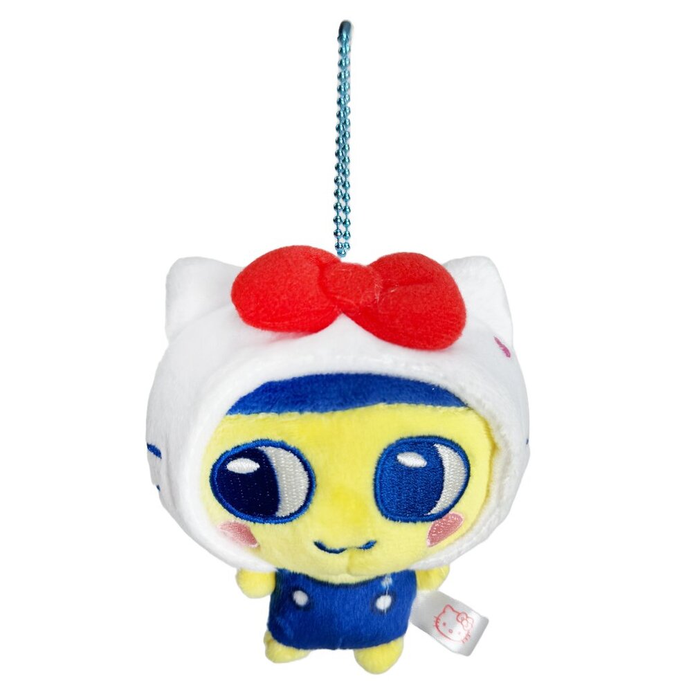 Tamagotchi X Sanrio Mamekichi Hello Kitty Cosplay Plush Mascot Keychain